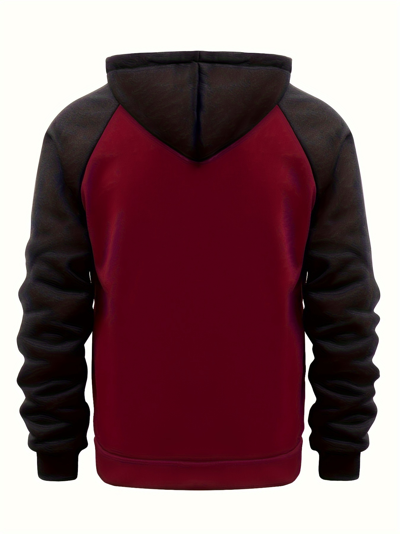 mens casual zip up hoodie color block hooded jacket for sports details 32