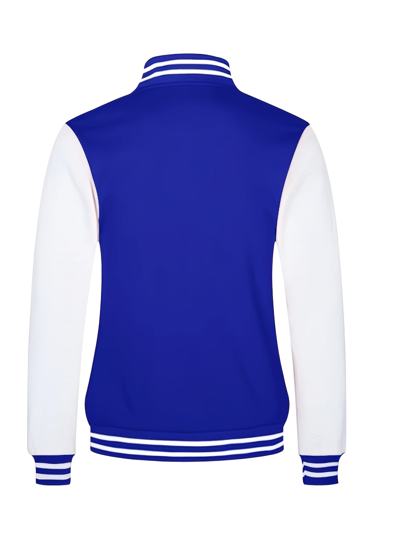 mens causal color block button up varsity jacket chic baseball collar jacket for school details 19